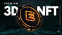 create custom 3d nft coin animation in perfect loop