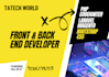 be your front end and back end, web developer