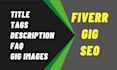 do complete fiverr gig seo