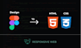 convert web design in figma to HTML, CSS