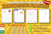 design handwriting, coloring and activity workbook for kids