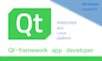 develop windows linux platform app using qt framework