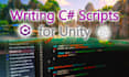 create csharp scripts for your unity project