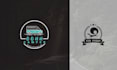 do modern minimalist line art text or badge logo design