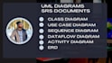 do uml diagrams, srs, erd, class, dfd and use case diagram