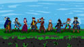 design pixel art characters, static or animated