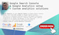 setup google analytics and search console, webmaster tools