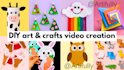 create DIY art and craft videos