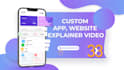 design a customized mobile app explainer video