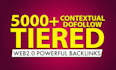 build 1000 plus tiered dofollow contextual seo backlinks