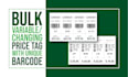 design bulk variable price tag, avery label with a barcode