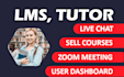 develop wordpress lms, tutor, learndash online course website