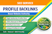 build safe and powerful profile backlinks for SEO