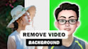 remove video background without greenscreen professionally