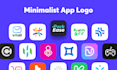 design clean minimalist app icon logo