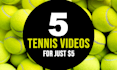 make all 5 tennis logo intro video