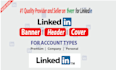 design professional linkedin banner cover header for you