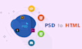 convert your PSD file to HTML with mobile responsive