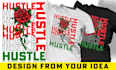 create custom graphic t shirt design and merchandise designs