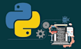 create API data collection scripts in python