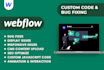 fix webflow responsive layout, mobile design, and cms issues