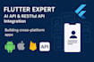 be your flutter API integration developer for android and ios apps