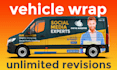 do, boat wrap vehicle wrap design, car wrap, van wrap in 12 hours