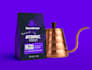 luxury coffee and tea packaging and label design for your brand