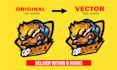 manually vector tracing, convert or trace image, sketch to vector