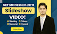 create stunning photo slideshow videos, vsl, wedding, and memorial montages