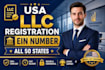 do USA llc registration, business formation, and ein number