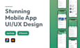 design UI UX design for mobile app using figma