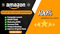 setup, manage, optimize amazon ppc ads sponsored ads fba PPC sales amazon VA