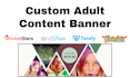 design an professional adult content banner