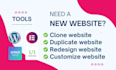 clone or redesign wordpress website with elementor pro page builder