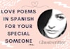 write love poems in spanish for your special someone