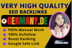 do very high quality german de unique authority dofollow backlink