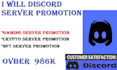 do discord promotion, discord , nft, discord server marketing