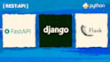 build, deploy python restful apis in django, flask, fastapi