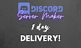 setup a discord server under 1 day, discord server maker