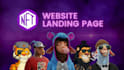 create interactive nft website or nft landing page