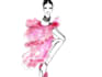 create custom fashion illustration in watercolor style