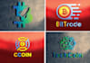 design a modern tech, startup, and crypto technology logo