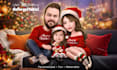 draw a christmas family caricature from your photo