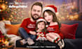 draw a christmas family caricature from your photo