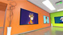 create realistic slideshow video nft promo in 3d art gallery