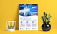 do modern business flyer design and corporate leaflet
