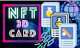 create  nft trading card, nft 3d card, nft card animation