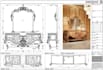 do classic furniture design and detailed furniture  drawing