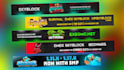 make hytale or minecraft server list banner